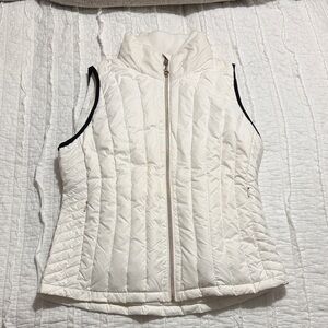 White Quilted Puffer Vest